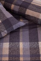 Beddinhouse Biber Kissenbezug Joss Grey 1 80x80, 80 x 80 cm Grau