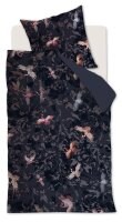 Beddinhouse Mako-Satin Kissenbezug En Avour Night Blue 1 Nacht 80x80, 80 x 80 cm blau