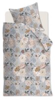 Beddinhouse Renforcé Bettwäsche Very Flowery Grey 135X200 135 x 200 cm + 1x 80 x 80 cm 1 Bettbezug, 1 Kissenbezug Grau