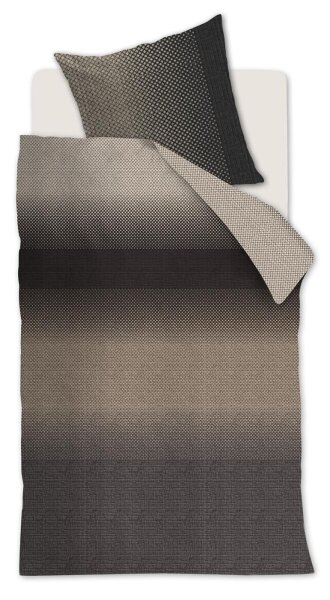 Beddinhouse Mako-Satin Kissenbezug Duco Grey 1 80x80, 80 x 80 cm Grau