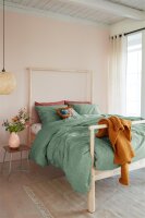 Beddinhouse Biber Bettwäsche Frost Grey Green + 1x 1...