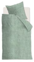 Beddinhouse Biber Bettwäsche Frost Grey Green + 1x 1 , 1 Grün 155 cm x 220 cm grau