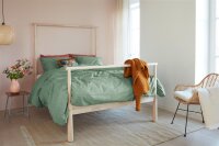 Beddinhouse Biber Bettwäsche Frost Grey Green + 1x 1 , 1 Grün 155 cm x 220 cm grau