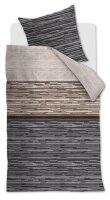 Beddinhouse Biber Bettwäsche Fardau Grey 155X220 155 x 220 cm + 1x 80 x 80 cm 1 Bettbezug, 1 Kissenbezug Grau