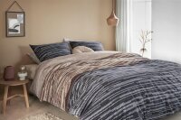 Beddinhouse Biber Bettwäsche Fardau Grey + 1x 1 , 1 Grau 155x220, 155 x 220 cm