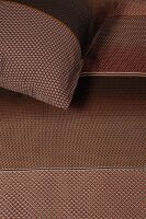 Beddinhouse Mako-Satin Bettwäsche Sha Terra + 1x 1 , 1 Terrakotta 135x200, 135 x 200 cm orange