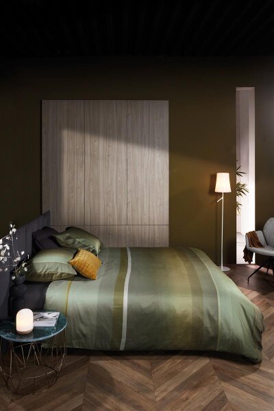 Beddinhouse Mako-Satin Bettwäsche Stillness Green + 1x 1 , 1 Grün 135x200, 135 x 200 cm