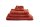 Beddinhouse Heimtextilie Baumwoll-Frottee Frotteeware Sheer Set A 3 set van 3 x Waschlappen 16x22, 16 x 22 cm orange