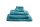 Beddinhouse Heimtextilie Baumwoll-Frottee Frotteeware Sheer Petrol Set A 3 set van 3 x Waschlappen Petrol 16x22, 16 x 22