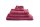 Beddinhouse Heimtextilie Baumwoll-F tee F teeware Sheer Red Set A 3 set van 3 x Waschlappen 16x22, 16 x 22 cm rot