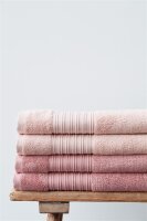 Beddinhouse Heimtextilie Baumwoll-Frottee Frotteeware Sheer Terra Set A 3 set van 3 x Waschlappen Terrakotta 16x22, 16 x