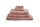 Beddinhouse Heimtextilie Baumwoll-Frottee Frotteeware Sheer Terra Set A 3 set van 3 x Waschlappen Terrakotta 16x22, 16 x