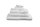 Beddinhouse Baumwoll-Frottee Frotteeware Sheer White 16X22 Set A 3 16 x 22 cm set van 3 3 x Waschlappen Weiß