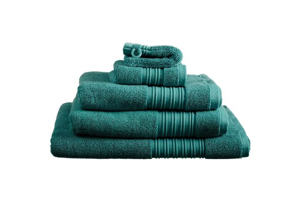 Beddinhouse Heimtextilie Baumwoll-Frottee Frotteeware Sheer Dark Green Set A 3 set van 3 Gästetuch Dunkel 30x50, 30 x 50