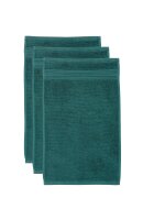 Beddinhouse Heimtextilie Baumwoll-Frottee Frotteeware Sheer Dark Green Set A 3 set van 3 Gästetuch Dunkel 30x50, 30 x 50