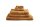 Beddinhouse Heimtextilie Baumwoll-Frottee Frotteeware Sheer Ochre Set A 3 set van 3 Gästetuch Ocker 30x50, 30 x 50 cm
