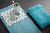 Beddinhouse Heimtextilie Baumwoll-Frottee Frotteeware Sheer Petrol Set A 3 set van 3 Gästetuch Petrol 30x50, 30 x 50 cm