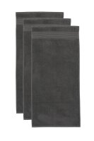 Beddinhouse Handtuch Baumwoll-Frottee Frotteeware Sheer Anthracite Set A 3 set van 3 Anthrazit 50x100, 50 x 100 cm