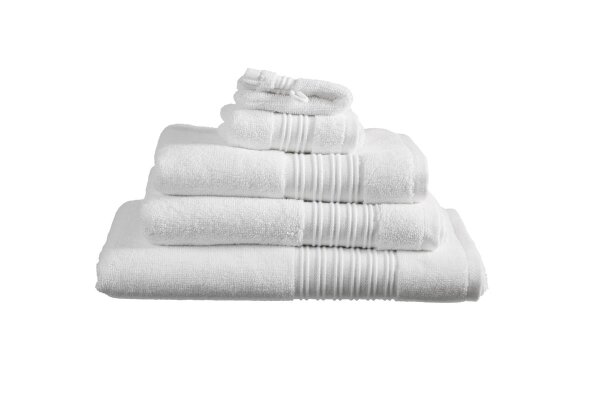 Beddinhouse Handtuch Baumwoll-Frottee Frotteeware Sheer White Set A 3 set van 3 Weiß 50x100, 50 x 100 cm