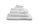 Beddinhouse Handtuch Baumwoll-Frottee Frotteeware Sheer White Set A 3 set van 3 Weiß 50x100, 50 x 100 cm