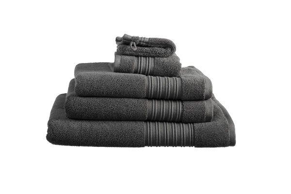 Beddinhouse Handtuch Baumwoll-Frottee Frotteeware Sheer Anthracite Set A 3 set van 3 Anthrazit 60x110, 60 x 110 cm grau