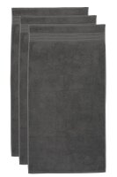Beddinhouse Handtuch Baumwoll-Frottee Frotteeware Sheer Anthracite Set A 3 set van 3 Anthrazit 60x110, 60 x 110 cm grau