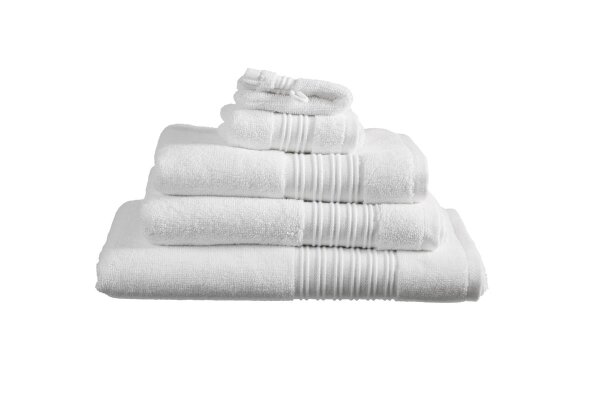 Beddinhouse Baumwoll-Frottee Frotteeware Sheer White 60X110 Set A 3 60 x 110 cm set van 3 Handtuch Weiß