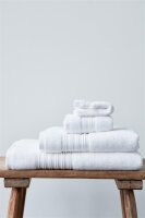 Beddinhouse Handtuch Baumwoll-Frottee Frotteeware Sheer White Set A 3 set van 3 60x110, 60 x 110 cm weiß