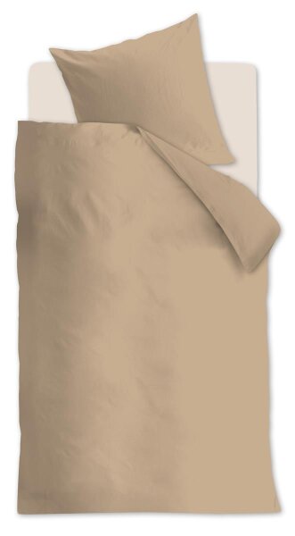 Beddinhouse Bettwäsche 100% Organic cotton, / , 144TC Organic Basic Gold + 1x 1 , 1 Gold 30x30, 76x68 goldfarben