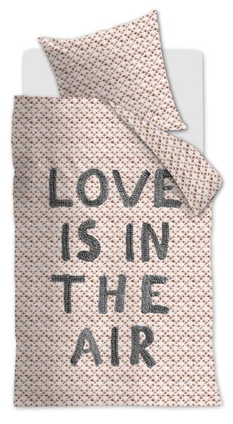Beddinhouse Bettwäsche Renforcé Love Is Black White + 1x 1 , 1 Schwarz Weiß 155x220, 155 x 220 cm