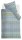 Beddinhouse Mako-Satin Bettwäsche Rhythm Blue Green + 1x 1 , 1 Grün 155x220, 155 x 220 cm blau