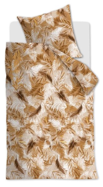 Beddinhouse Bettwäsche Renforcé Easy Breezy Ochre + 1x 1 , 1 Ocker 155x220, 155 x 220 cm gelb