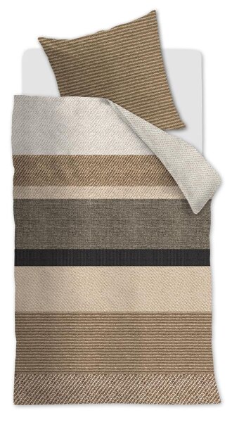 Beddinhouse Bettwäsche Renforcé Jacco Sand + 1x 1 , 1 Sand 155x220, 155 x 220 cm