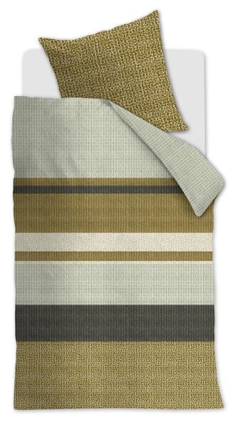 Beddinhouse Mako-Satin Bettwäsche Darren Green + 1x 1 , 1 155x220, 155 x 220 cm grün
