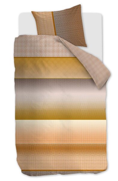 Beddinhouse Mako-Satin Bettwäsche O Tte Yellow + 1x 1 , 1 135x200, 135 x 200 cm gelb