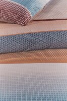 Beddinhouse Mako-Satin Bettwäsche O Tte Blue + 1x 1 , 1 135x200, 135 x 200 cm blau
