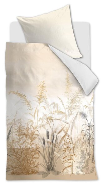 Beddinhouse Bettwäsche Renforcé Florine Sand + 1x 1 , 1 Sand 155x220, 155 x 220 cm natur