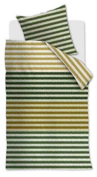 Beddinhouse Mako-Satin Bettwäsche Misha Green + 1x 1 , 1 135x200, 135 x 200 cm grün