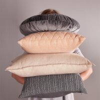 KAAT Amsterdam Kissen ko Mandarin Grey 1 Zier 40x40, 40 x 40 cm Grau