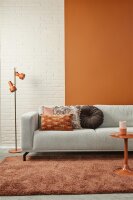 KAAT Amsterdam Kissen ko Mandarin Brown 1 Zier 40x40, 40 x 40 cm braun