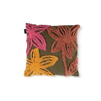 KAAT Amsterdam Baumwolle Kissen ko Posy Olive Green 1...
