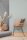 KAAT Amsterdam Kissen ko Softy Stripe Blue Grey 1 Zier Blau 22x70, 22 x 70 cm Grau