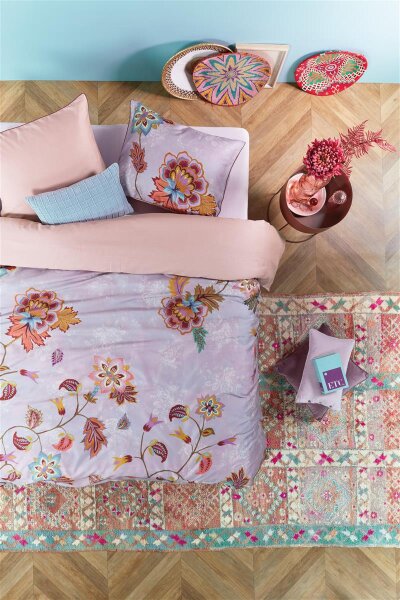 Oilily Mako-Satin Bettwäsche Daintry Flower Multi 155X220 155 x 220 cm + 1x 80 x 80 cm 1 Bettbezug, 1 Kissenbezug Multi