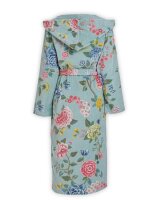 PiP Studio Heimtextilie 100% Cotton, terry velour, 380 GSM Ba mantel Good Evening Bathrobe Blue L L 1 Ba mantel blau