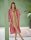 PiP Studio Heimtextilie 100% Cotton, terry, 450 GSM Ba mantel Soft Zellige Bathrobe Coral M M 1 Ba mantel Korallenrot