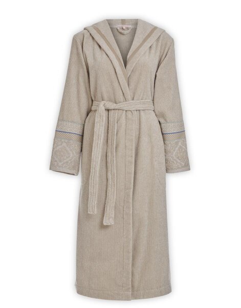 PiP Studio Heimtextilie 100% Cotton, terry, 450 GSM Ba mantel Soft Zellige Bathrobe Khaki L L 1 Ba mantel Khaki natur