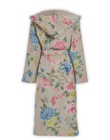 PiP Studio Heimtextilie 100% Cotton, terry velour, 380 GSM Ba mantel Good Evening Bathrobe Khaki L L 1 Ba mantel Khaki