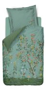 Pip Studio Perkal Bettwäsche Wild And Tree Blue 155X220 155 x 220 cm + 1x 80 x 80 cm 1 Bettbezug, 1 Kissenbezug Blau