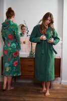 PiP Studio Heimtextilie 100% Cotton, terry velour, 380 GSM Ba mantel Good Evening Bathrobe Green S S 1 Ba mantel grün