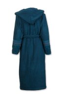PiP Studio Heimtextilie 100% Cotton, terry, 450 GSM Ba mantel Soft Zellige Bathrobe Dark Blue S S 1 Ba mantel Dunkel
